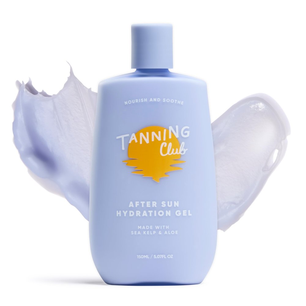 Tanning Club - After Sun Gel - Aloe Vera and Sea Kelp Formula for Sunburn Relief and Hydration - Tan Extender - 150 m