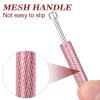 2 PCS Piercing Ball Grabber Tool Diamond Claw Tweezers Piercing Assistant Pen Stainless Steel Jeweler Pick Up Tool 4 Claw Gem Picker Tool Chip Pick for Small Parts Pickup (Pink Blue) view 3