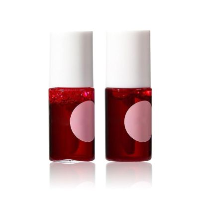 4 Colors Fruit Juice Lip Tint Set, Stain Long Lasting Waterproof, Lightweight Non-sticky, Transfer-Proof, Matte Finish Makeup(03+04)