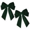 2PCS Velvet Hair Bow Green Bow Hair Ribbon Clips for women Girls Fall Alligator Hair Clips Hair Accessories Toddlers Kids Teens view 1