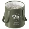 30L Collapsible Foot Bath Basin  Foldable Foot Soak Bucket with Handle Portable Home Foot Spa Tub Multifunctional Travel Foot Bath for Camping Fishing Storage and Washing(Green Unovered) view 1