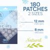 BLOOMORA Invisible Pimple Patches for Face (180 Count), Zit Patches for Blemishes, Hydrocolloid Bandages, Zit Stickers for Face - S/L Sizes view 3