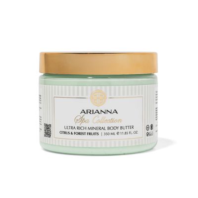 Arianna Skincare Ultra Rich Mineral Body Butter Dead Sea Body Butter For Dry Skin Repair Rich Vegan Hydrating Moisturizer (Citrus & Forest Fruits)