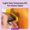 V Light Hair Extension Kit, 395nm Light Hair Extension Machine, Portable Fast Curing Hair Extension Glue V Light Wig Extension LED Lamp for Home Salon view 3