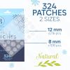 BLOOMORA Invisible Pimple Patches for Face (324 Count), Zit Patches for Blemishes, Hydrocolloid Bandages, Zit Stickers for Face - S/L Sizes view 3