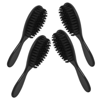 BELLIFFY 4pcs Men's Beard Brush Shaving Brush Detangling Barbershop Curly Hair Beard Grooming Kit