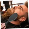 BELLIFFY 4pcs Men's Beard Brush Shaving Brush Detangling Barbershop Curly Hair Beard Grooming Kit view 3