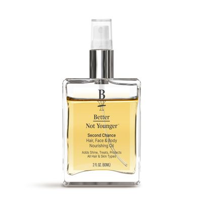 Better Not Younger Nourishing Oil for Face, Body & Hair  Lightweight, Fast-Absorbing Hydrating Oil for Women Over 40  With Abyssinian to Restore Moisture, Smoothness & Protection for Skin and Hair.