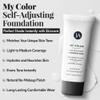 Jerome Alexander My Color Self-Adjusting Foundation, Hydrating & Lightweight Face Makeup, Skincare-Infused, with Kabuki Brush, Medium, 1 oz view 2