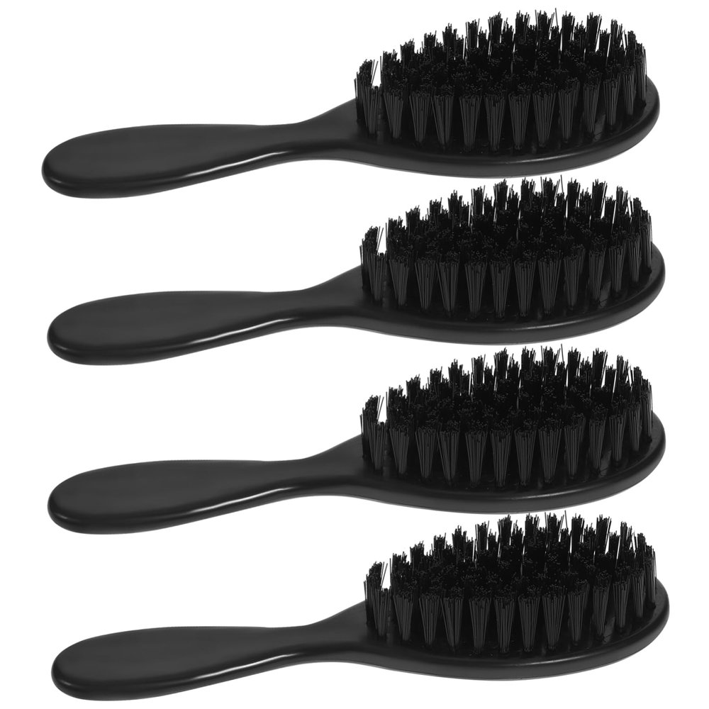 MUSISALY 4pcs Beard Brush for Men Soft Bristles Hair Grooming Tool for Shaving Cleaning Compact Beard Sweep Brush for Design for Use