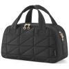 BAGSMART Travel Toiletry Bag, Large Wide-open Travel Bag for Toiletries, Puffy Makeup Cosmetic Travel Bag with Handle-Black view 1