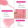 Pink Passion Twist Hair,14 Inch 7 Packs Water Wave Crochet Hair Curly Wrapping Braiding Hair For Passion Twist Crochet Hair/Butterfly Locs/Spring Twist Crochet Hair Braids (14in,7pcs,pink#) view 3