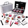 AOLIKOKO Makeup Kit for Teenager & Women Full Kit, All in One Makeup Set With The Small Cosmetic Train Case, Professional Makeup Kit, Makeup Gift Set for Women Girls (silver) view 1