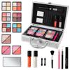 AOLIKOKO Makeup Kit for Teenager & Women Full Kit, All in One Makeup Set With The Small Cosmetic Train Case, Professional Makeup Kit, Makeup Gift Set for Women Girls (silver) view 3