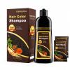 Hair Dye Shampoo 3 in 1, Gray Coverage for 34 Weeks, Premium Coloring Shampoo for All Hair Types, Gentle Herbal Formula Safe for Damaged Hair, Easy At-Home Use for Women & Men 500 ml (Dark Coffee) view 1