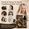 Hair Dye Shampoo 3 in 1, Gray Coverage for 34 Weeks, Premium Coloring Shampoo for All Hair Types, Gentle Herbal Formula Safe for Damaged Hair, Easy At-Home Use for Women & Men 500 ml (Dark Coffee) view 3