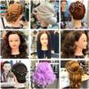 Armmu Mannequin Head with Hair 80% Human Hair Doll Head 26"-28" Hairdresser Practice Training Head Cosmetology Manikin with 9 Tools and Clamp - #4 Brown view 3