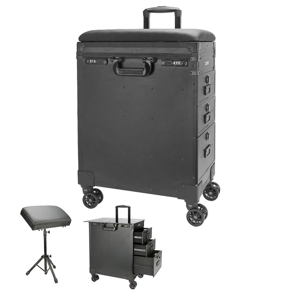 TRUNXUCL 2 in 1 Tattoo Workstation, Tattoo Armrest and Tattoo Table Station, Multifunction Mobile Display StandTable for Studio Tattoo Artist