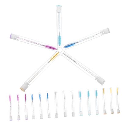 FRCOLOR 20pcs Lash Brush Eyebrow Brush Mascara Applicator Wands Natural Eyelash and Brow Styling
