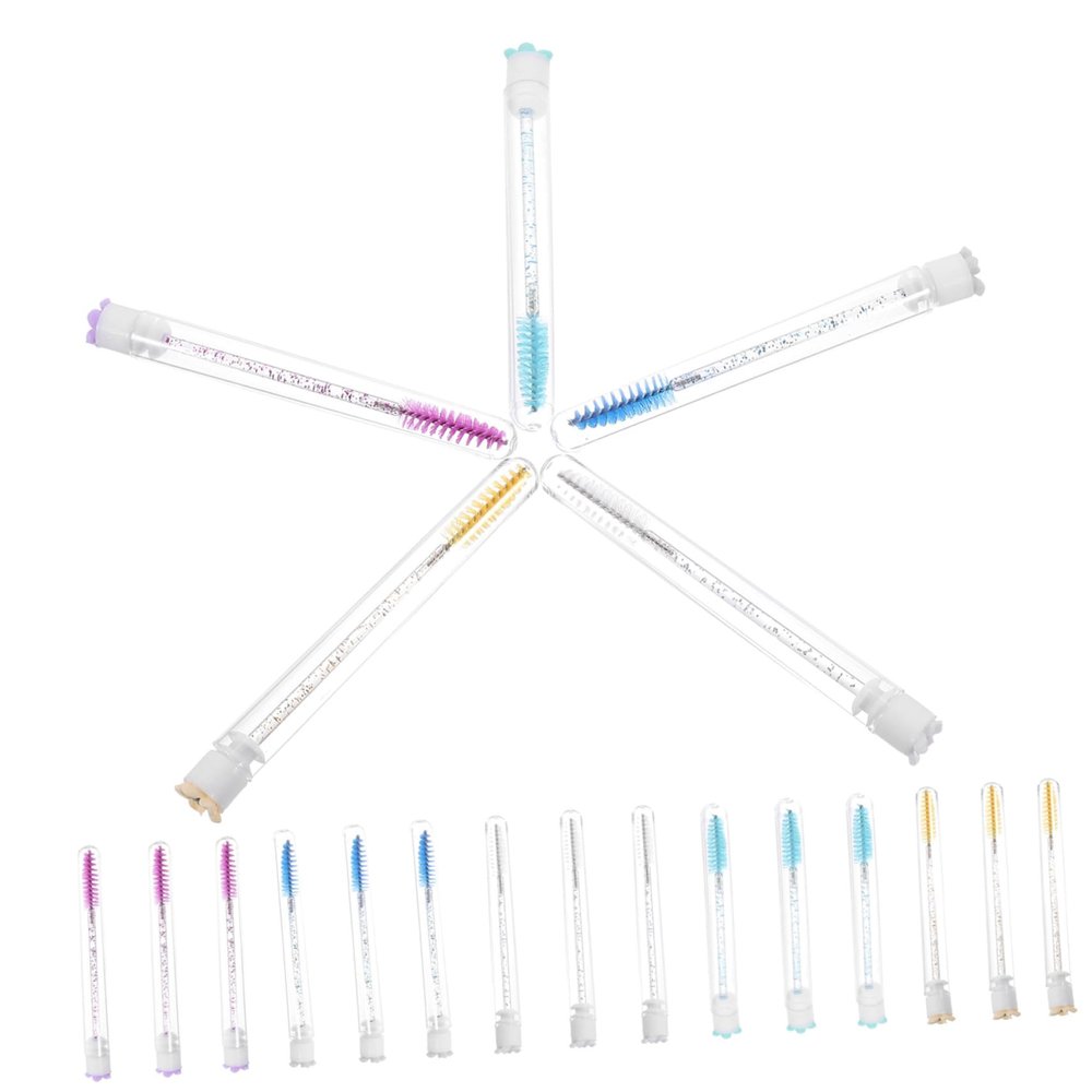 FRCOLOR 20pcs Lash Brush Eyebrow Brush Mascara Applicator Wands Natural Eyelash and Brow Styling