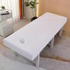 LDLCYCN Thin Massage Table Bed Cover with Face Hold Cooling Massage Table Fitted Sheet with 360 Wrap Elastic Band Beauty Salon Soft Spa Bed Cover Lash Bed Sheet Square Head,White,70 * 185cm(N) view 1