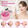 Diamond Micro-Dermabrasion Machine, Yofuly 3 in 1 Professional Dermabrasion Facial Machine with Two Spray Bottle and Vacuum Tube, Exfoliation Skin Care Face Beauty Device for Salon Spa Home Use, Pink view 2