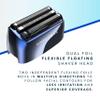 Blade & Stone PS501 Foil Shaver for Men  Dual Foil Cordless Shaver with Graphene-X Blades and 8000 RPM Digital Motor  All-Metal, Rechargeable Wet and Dry Razor  Big Blue view 3