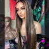 1B 27 Highlight Blonde 13x4 Transparent HD Lace Frontal Straight Wig Brazilian Human Hair Wigs Pre Plucked with Bleached Knots Ombre Honey Blonde Sliky Straight Glueless Lace Wigs Human Hair view 1