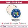 Worldwide Souvenirs Purse Mirror - State Seal New York - USA | State Seal Purse Mirror | USA State Seal Compact Mirror | Perfect for Travel, Handbag, and Gifts | Durable and Portable view 2