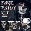 Black White Face Body Paint Set,Halloween Cosplay SFX Makeup Kit,for Makeup and Makeup for Vampires,Zombies,Skeletal Faces,Clowns,etc view 2