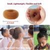 SQULIGT 12 Pcs Small Hair Bun Maker, Small Hair Donut Set for Kids Girls Women, Hair Donut Bun Maker Tool for Short and Thin Hair Crown Shapers Accessories (Size S/ 2.3 Inch, Light Brown) view 3