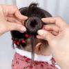 SQULIGT 12 Pcs Small Hair Bun Maker, Small Hair Donut Set for Kids Girls Women, Hair Donut Bun Maker Tool for Short and Thin Hair Crown Shapers Accessories (Size S/ 2.3 Inch, Light Brown) view 4