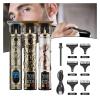 Razors Hairdresser LCD Electric Scissors USB Charging Electric Scissors Retro Oil Head Carving Hairdresser Manufacturer Wholesale Care(Medusa D) view 2