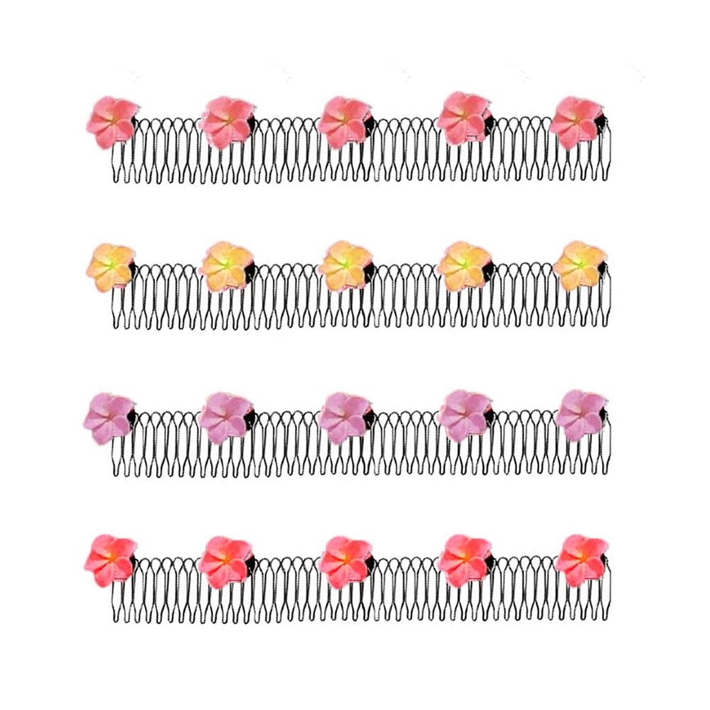 4PCS Finishing Pins Fixer Comb Clips Stretchable Hair Clip Hair Combs Invisible Hair Holder Stretch Hair Pin U Shape Finishing Hair