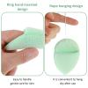 2 PCS Facial Sponge Glove Bath Sponge Gentle Exfoliating Pads Wash Reusable Puff for Daily Face Deep Pore Cleansing Blackheads Dead Skin, Makeup Remover (Gray, Green) view 3