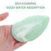 2 PCS Facial Sponge Glove Bath Sponge Gentle Exfoliating Pads Wash Reusable Puff for Daily Face Deep Pore Cleansing Blackheads Dead Skin, Makeup Remover (Gray, Green) view 4
