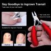 Biufesrst Toenail Clippers for Thick Toenails, Toe Nail Clippers, Ingrown Toenails, Professional Podiatrist Nail Clippers, Heavy Duty, Sharp Curved Blade, Lighter Long Handle for Men Women Adult view 3