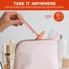 THE GROOMING SOCIETY Double Edge Safety Razor for Women Rose Gold with Stand and Silicone Cover - Durable Metal Eco-Friendly Single Blade Safety Razor with 10 Blades- Closed Smooth Shave view 4