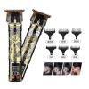 Razors LCD Electric Hair Clipper Vintage T9 Clipper Hair Rechargeable Man Shaver Trimmer for Men's Barber Professional(Black Gold Medusa) view 3