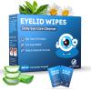 14PCS Tea Tree Oil Eyelid Wipes for Itchy & Dry Eyes, Pre-Moistened Wipes for Styes & Blepharitis, Daily Eye Cleansing Wipe, Hypoallergenic & Soothing For Sensitive Eyes, Stay Hydrated Lid Wipe view 1