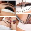 4PCS/Set False Eyelash Tweezers Color Dolphin Clip Tweezers Set Gold Lash Extension Clip Grafting Eyelash Tool view 2