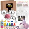 JUYRLE Bath Bomb Making Kit- 30Pcs DIY Bath Bomb Kit for Kids, Make Your Own Spa Set, Shower Craft Kits with Bath Bomb Molds, Soap Making Kits, Bath Bomb Making Supplies Gifts for Girls Women view 1