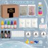 JUYRLE Bath Bomb Making Kit- 30Pcs DIY Bath Bomb Kit for Kids, Make Your Own Spa Set, Shower Craft Kits with Bath Bomb Molds, Soap Making Kits, Bath Bomb Making Supplies Gifts for Girls Women view 2