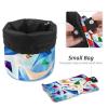 asebiunh Travel Cosmetic Bags Barrel Makeup Bag, Multifunctional Toiletry Bucket Bags Round Organizer Storage Pocket, Colorful Kites Blue Sky view 4