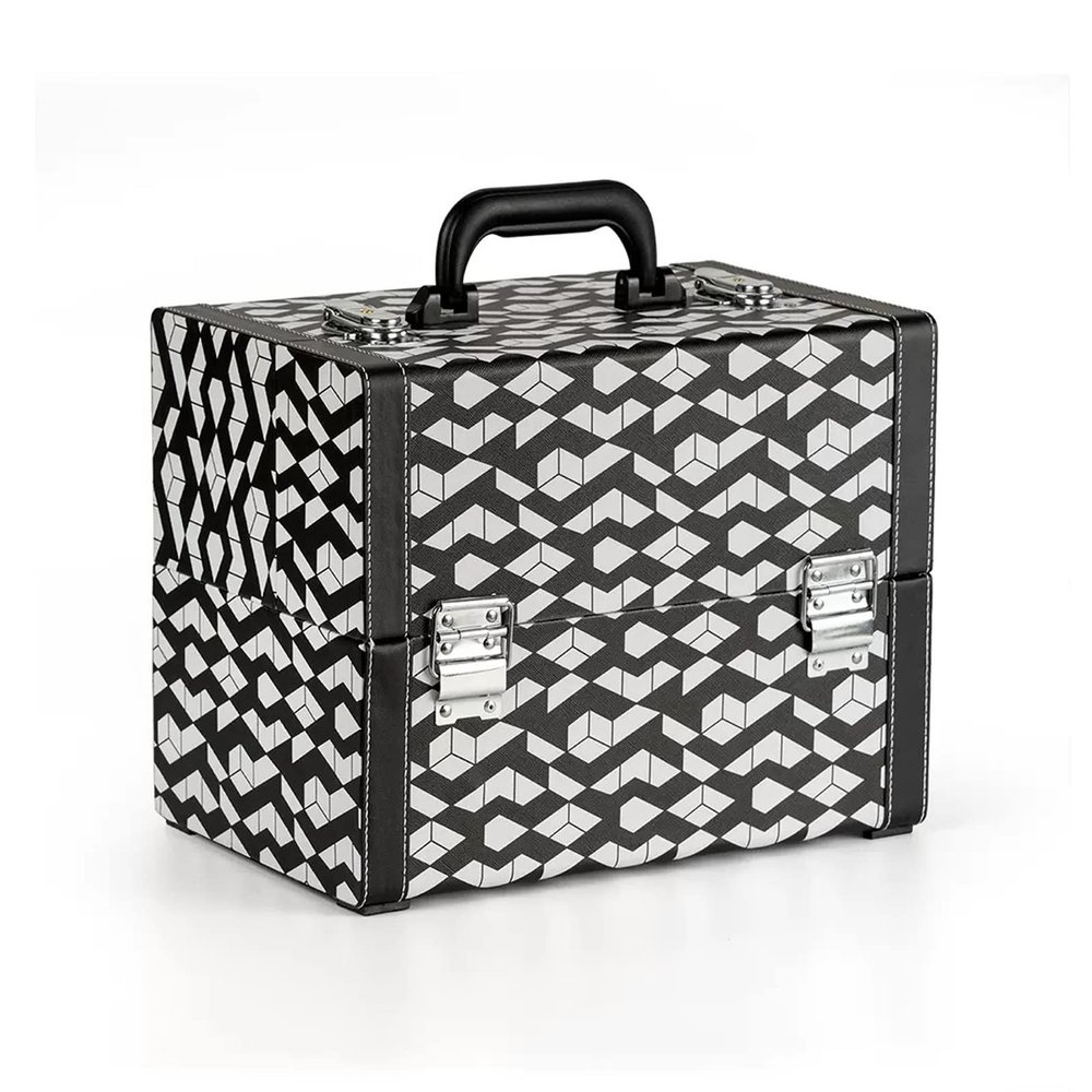 CKKNILV Cosmetic Case Portable Travel Beauty Box Waterproof Makeup Bag Organiser Bag Makeup Artist Bag Multifunction Bag Travel Makeup Case Beauty Train Case Leather Cosmetic Ca