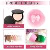 4 Pcs Large Powder Puff 3.1 Inch Body Powder Puff Cotton Cosmetic Puffs Soft Velour Makeup Sponge Cushion Puff Setting Powder Puff Loose Powder Puff Make Up Sponges for Foundation Setting Powder view 3