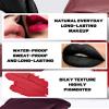 Dark Purple Lipstick Long Lasting for Women, Hydrating Matte Velvet Lip Gloss Nude Liquid Lipstick Intense Lip Color Non Stick Smudge-Proof & Waterproof Lipgloss Bold Glow Goth Lip Stick Makeup-04 view 3
