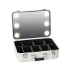 CKKNILV Make-up Case with Light and Mirror, Large Makeup Bag with Light Up Mirror, Portable Travel Cosmetic Case Train Case for Women Girls, Waterproof Makeup Storage Organizer view 1
