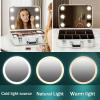 CKKNILV Make-up Case with Light and Mirror, Large Makeup Bag with Light Up Mirror, Portable Travel Cosmetic Case Train Case for Women Girls, Waterproof Makeup Storage Organizer view 4
