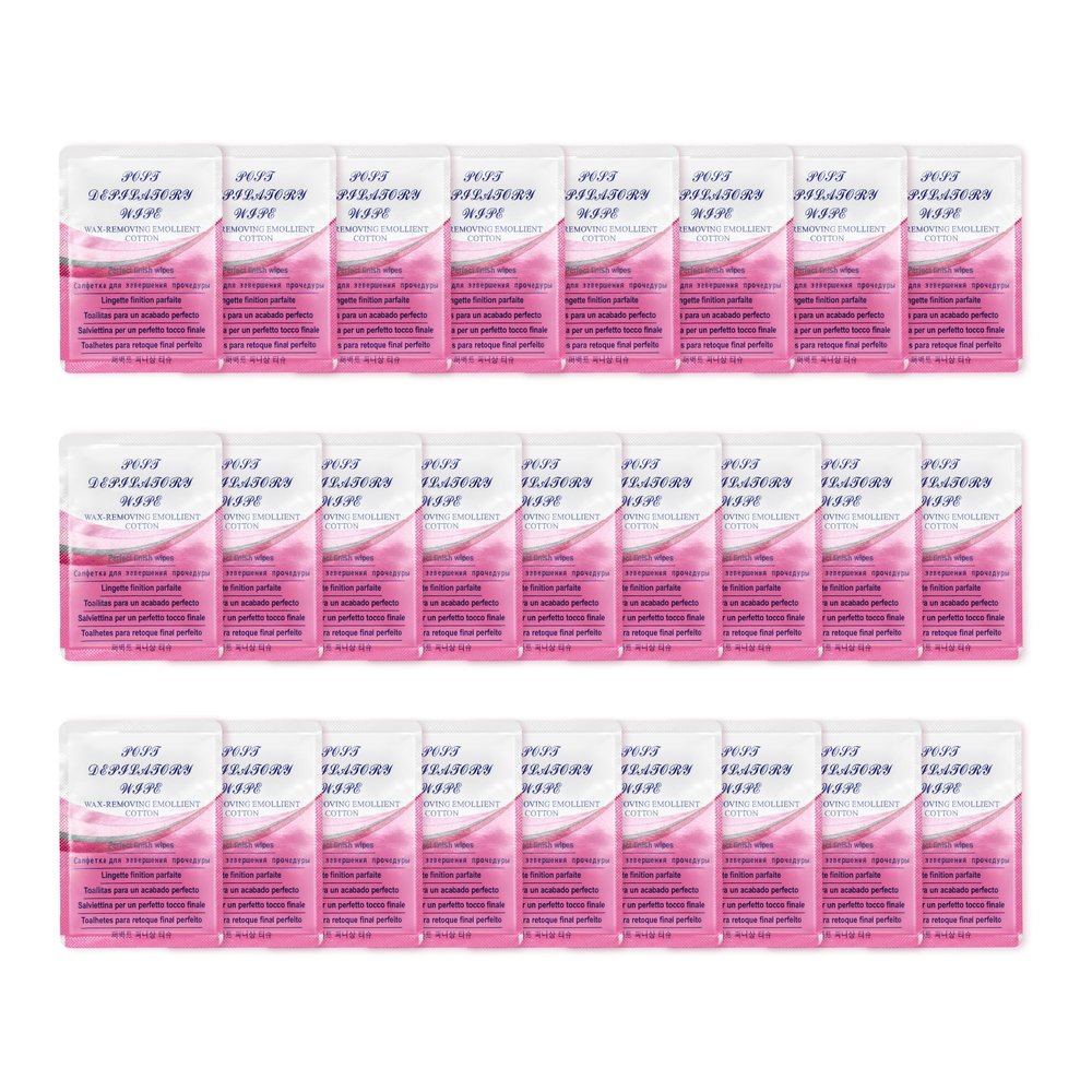 LaWink Post Wax Calming Oil Wipes 26 Packs, After Waxing Calming Oil Wipes, Remover for the Skin Wax, Wax Remover for Skin For Home and Salon for Facial Body Skin Care